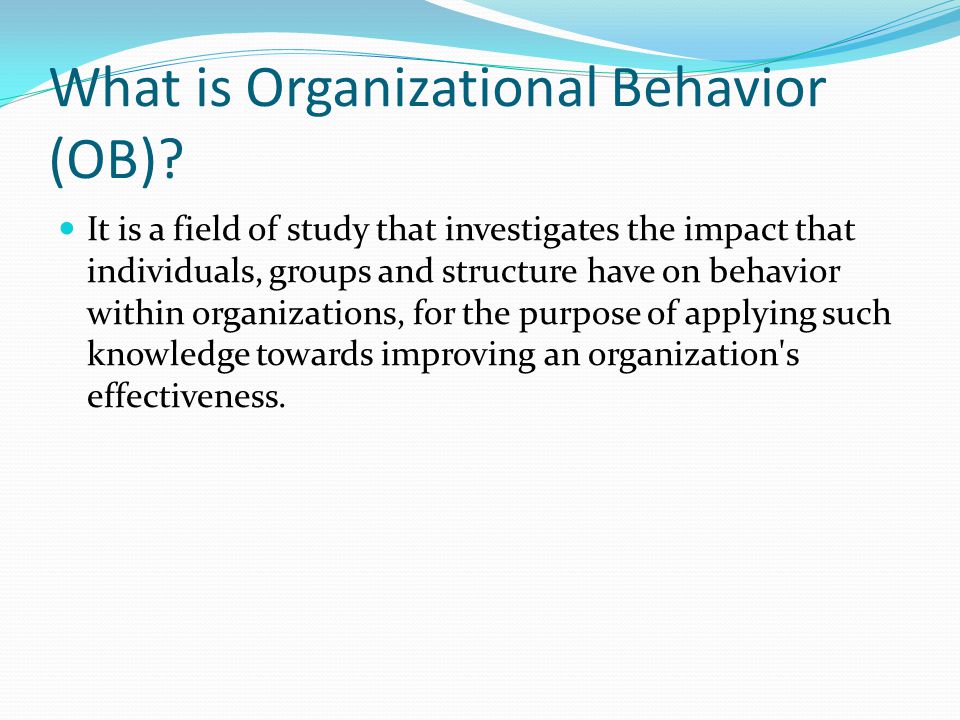Leadership and Organisational Psychology